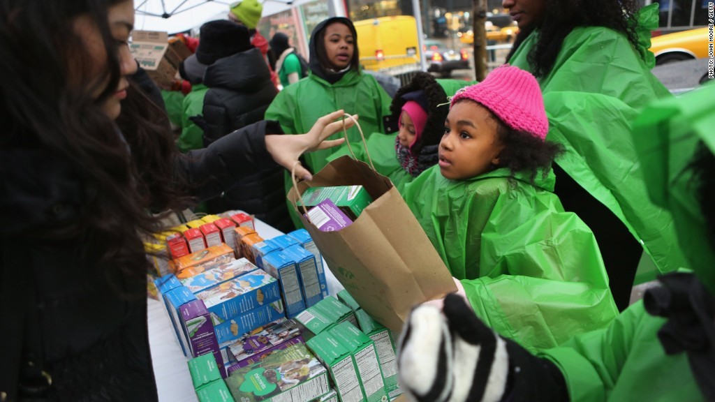 girl scout cookies sales